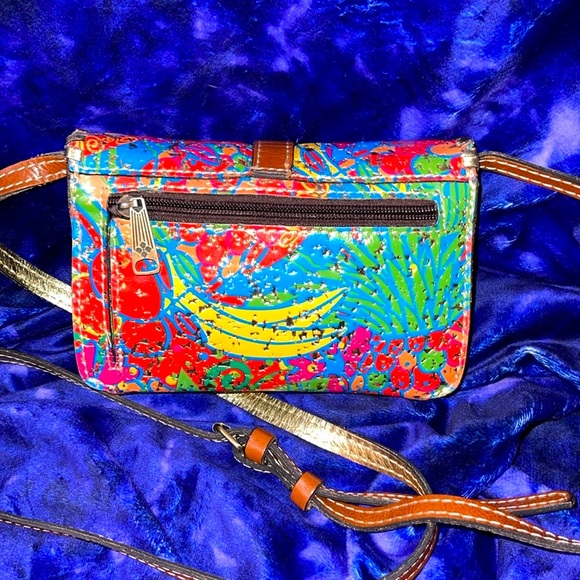 PATRICIA NASH colorful leather crossbody. EUC - Picture 9 of 17